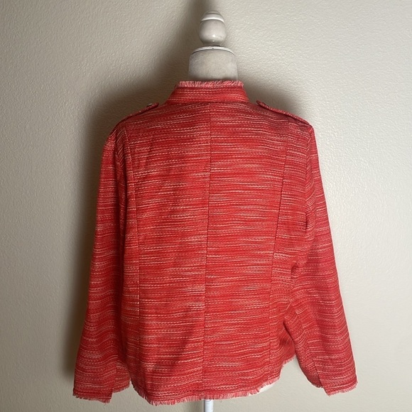 Chico’s - Textured Fringe Jacket - EUC - Picture 9 of 11